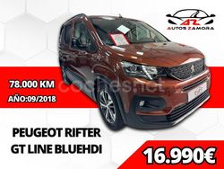 Naranja Usado 2018 Peugeot Rifter GT-line Monovolumen | 16.990 € (Buen precio)