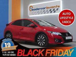 Rojo Usado 2015 Honda Civic Lifestyle Berlina | 17.900 € (Un poco caro)