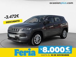 Gris Usado 2022 Jeep Compass Longitude SUV | 21.370 € (Un poco caro)