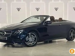 Azul Usado 2018 Mercedes E220 Descapotable | 37.900 € (Precio justo)