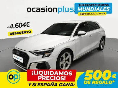Usado Audi A3 S-Line 150 CV (110 kW) 2023 Blanco Berlina
