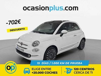 Usado Fiat 500 Lounge 69 CV (50 kW) 2017 Blanco Utilitario