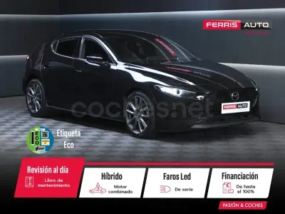 Usado Mazda 3 122 CV (89 kW) 2019 Negro Berlina