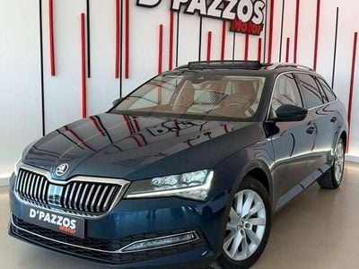 Usado Skoda Superb Ambition 120 CV (88 kW) 2020 Azul Familiar