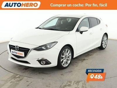 Usado Mazda 3 Luxury 120 CV (88 kW) 2015 Blanco Berlina