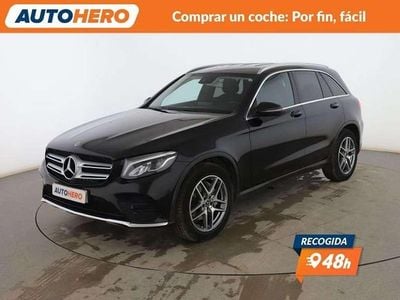 Usado Mercedes GLC250 AMG line 211 CV (155 kW) 2018 Negro SUV