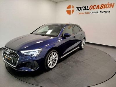 Usado Audi A3 S-Line 150 CV (110 kW) 2021 Azul Berlina