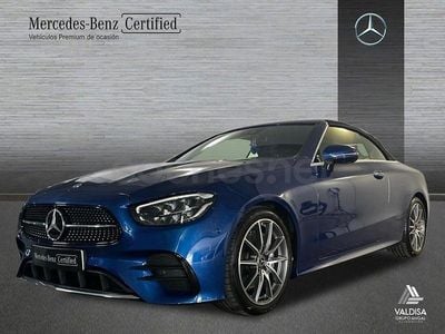 Usado Mercedes E220 AMG line 194 CV (142 kW) 2023 Azul Descapotable