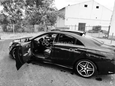Usado Mercedes CLA220 AMG line 177 CV (130 kW) 2016 Negro Coupe