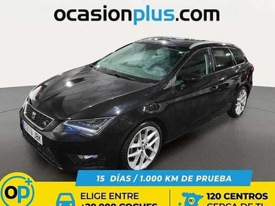 Usado Seat Leon ST FR 150 CV (110 kW) 2014 Negro Familiar