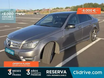 Usado Mercedes C180 Avantgarde 120 CV (88 kW) 2013 Gris Berlina