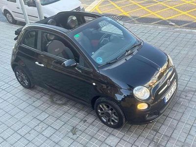 Negro Usado 2015 Fiat 500 S Descapotable | 9500 €