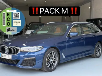 Usado BMW 520 190 CV (139 kW) 2021 Azul Familiar