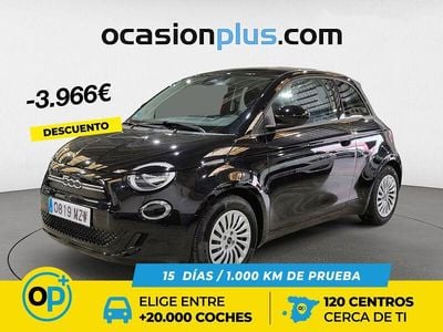 Usado Fiat 500e Action 69 kW (95 CV) 2022 Negro Utilitario