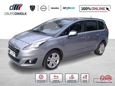 Usado Peugeot 5008 Style 120 CV (88 kW) 2016 Azul Monovolumen