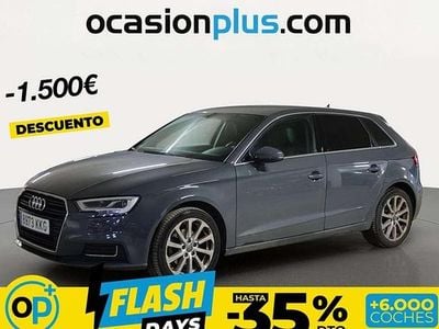 Usado Audi A3 Sportback Design 150 CV (110 kW) 2018 Gris Utilitario