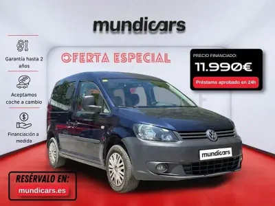 Usado VW Caddy Comfortline 102 CV (75 kW) 2014 Azul Monovolumen