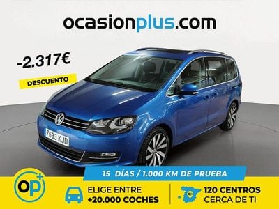 Azul Usado 2018 VW Sharan Sportline Monovolumen | 25.490 € (Buen precio)
