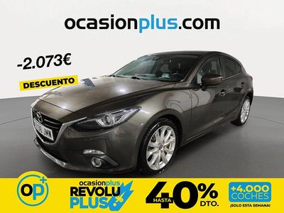 Usado Mazda 3 Luxury 150 CV (110 kW) 2016 Negro Berlina