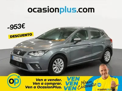 Usado Seat Ibiza Style 75 HP (55 kW) 2018 Cinzento Citadino