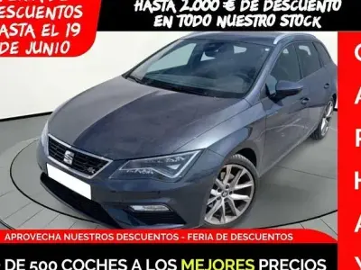 Usado Seat Leon ST FR 151 CV (111 kW) 2019 Gris Familiar