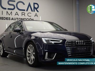 Usado Audi A4 S-Line 150 CV (110 kW) 2019 Azul Berlina