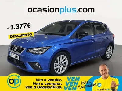 Usado Seat Ibiza FR 110 CV (80 kW) 2022 Azul Utilitario