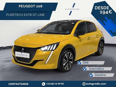 Usado Peugeot 208 GT-line 131 CV (96 kW) 2019 Amarillo Utilitario