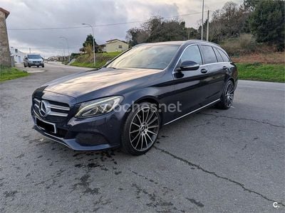 Usado Mercedes C200 Avantgarde 136 CV (100 kW) 2015 Azul Familiar