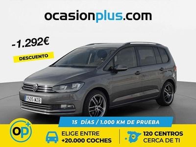Gris Usado 2016 VW Touran Advance Monovolumen | 17.450 € (Precio justo)