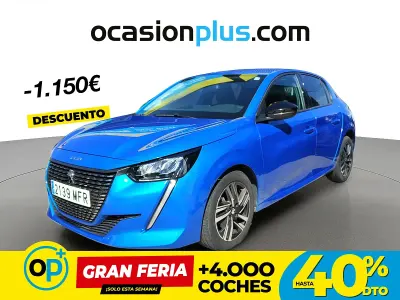 Usado Peugeot 208 Allure 100 CV (73 kW) 2023 Azul Utilitario