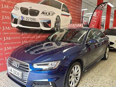 Usado Audi A4 S-Line 150 CV (110 kW) 2017 Azul Familiar