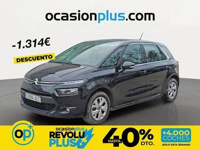 Usado Citroën C4 Seduction 120 CV (88 kW) 2016 Negro Monovolumen