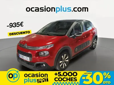 Usado Citroën C3 Feel 82 CV (60 kW) 2019 Rojo Utilitario