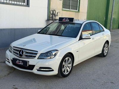 Usado Mercedes C200 Avantgarde 136 CV (100 kW) 2012 Blanco Berlina