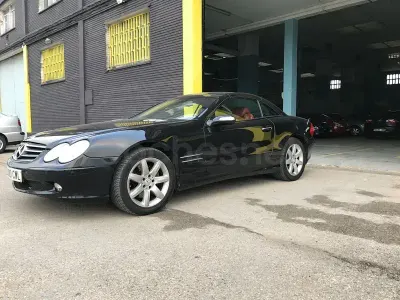 Usado Mercedes SL500 306 CV (225 kW) 2003 Negro Descapotable