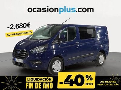 Azul Usado 2022 Ford Transit Custom Trend Berlina | 29.490 €