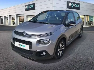 Usado Citroën C3 Feel 82 CV (60 kW) 2019 Gris Utilitario