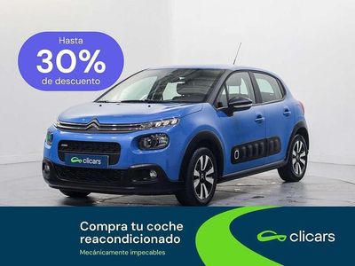 Usado Citroën C3 Feel 82 CV (60 kW) 2017 Azul Utilitario