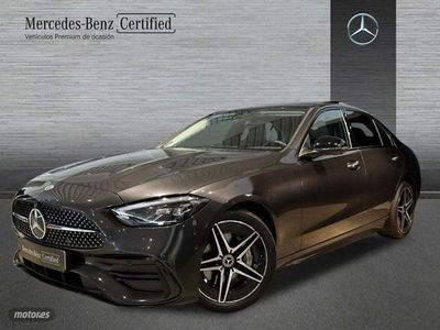 Usado Mercedes C200 AMG line 163 CV (119 kW) 2023 Gris Berlina