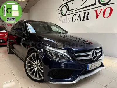 Usado Mercedes C220 170 CV (125 kW) 2017 Azul Familiar