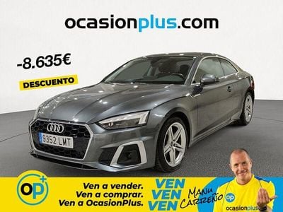 Usado Audi A5 S-Line 163 CV (119 kW) 2021 Gris Coupe