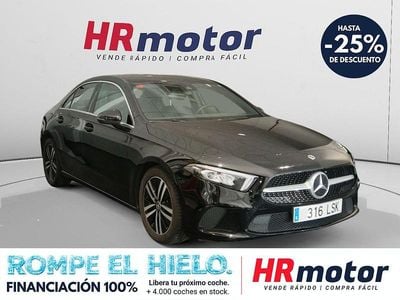 Usado Mercedes A200 163 CV (119 kW) 2021 Negro Berlina