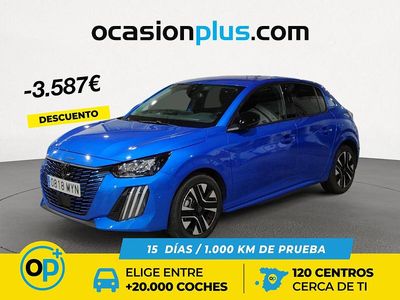 Usado Peugeot 208 Allure 100 CV (73 kW) 2025 Azul Utilitario
