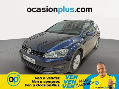 Usado VW Golf VII Business 110 CV (80 kW) 2016 Azul Familiar