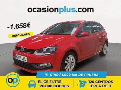 Usado VW Polo 75 CV (55 kW) 2016 Rojo