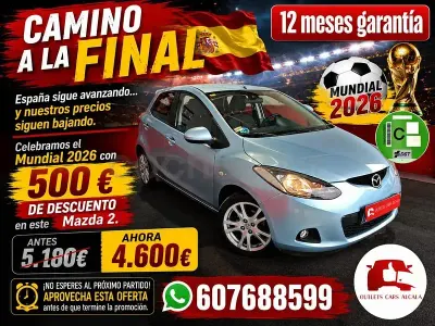 Usado Mazda 2 Active 80 CV (58 kW) 2007 Azul Utilitario