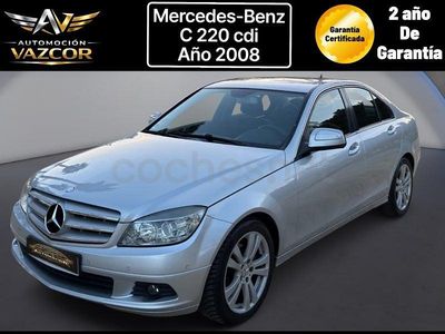 Usado Mercedes C220 Avantgarde 170 CV (125 kW) 2008 Gris / plata Berlina