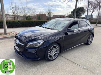 Usado Mercedes A200 AMG line 136 CV (100 kW) 2017 Negro Berlina