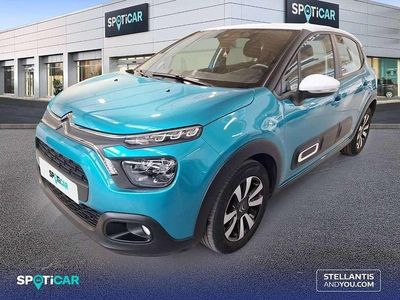 Usado Citroën C3 Feel 82 CV (60 kW) 2021 Azul Utilitario